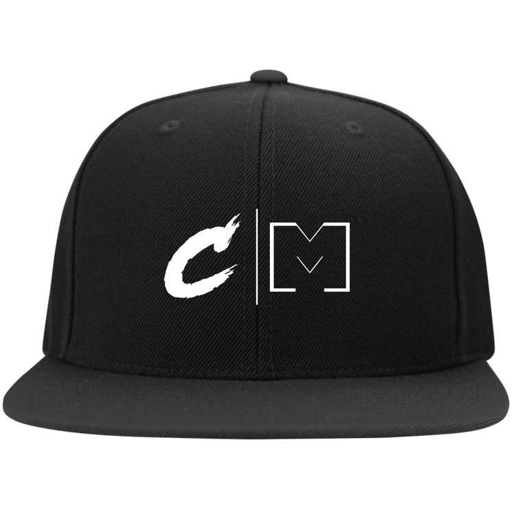 Critically Massive "CM" Flat Bill Snapback (Wide Bill)