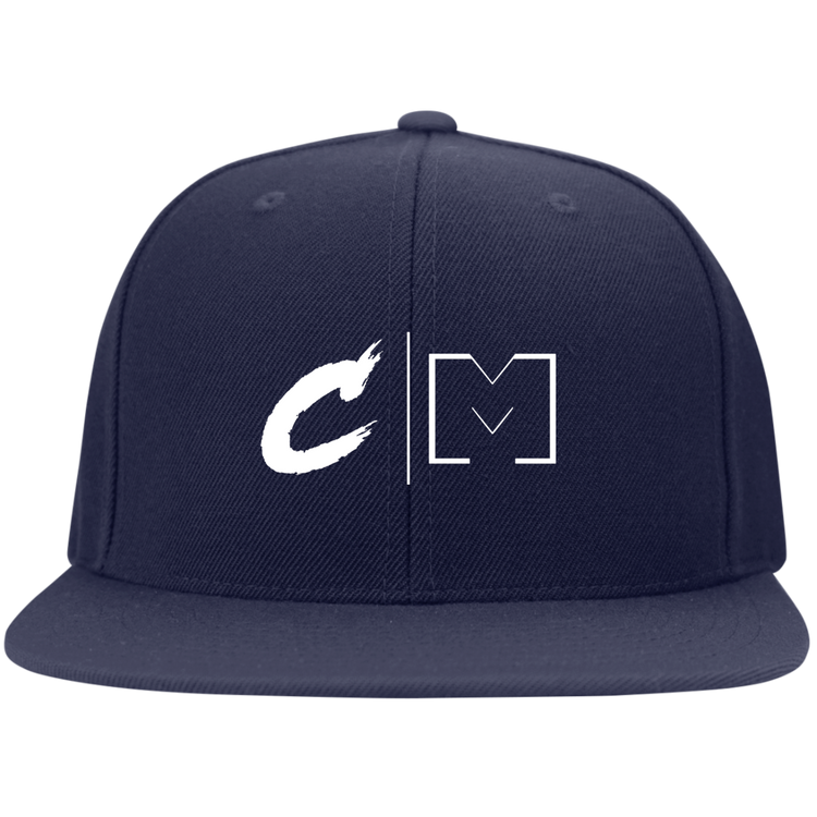 Critically Massive "CM" Flat Bill Snapback (Wide Bill)