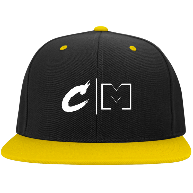 Critically Massive "CM" Flat Bill Snapback (Wide Bill)