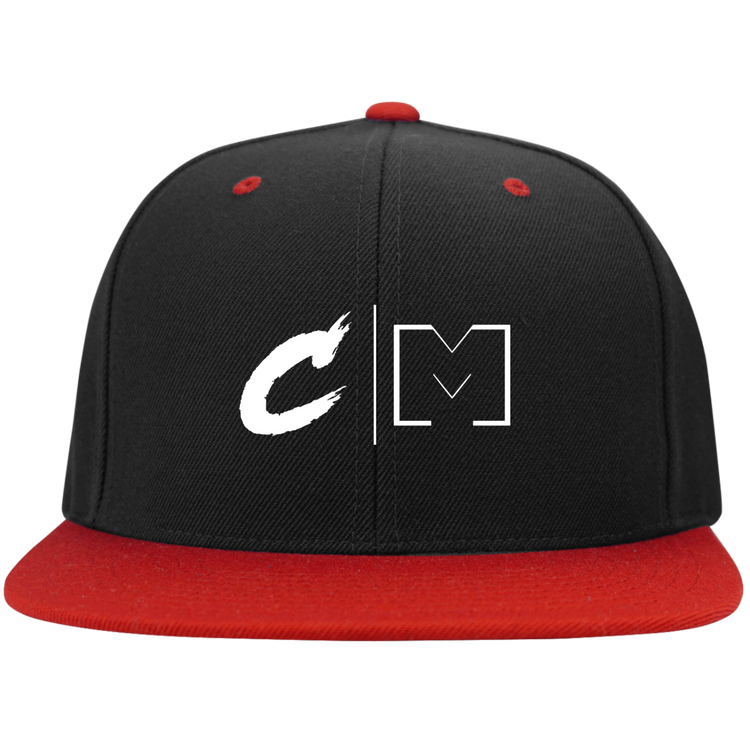Critically Massive "CM" Flat Bill Snapback (Wide Bill)