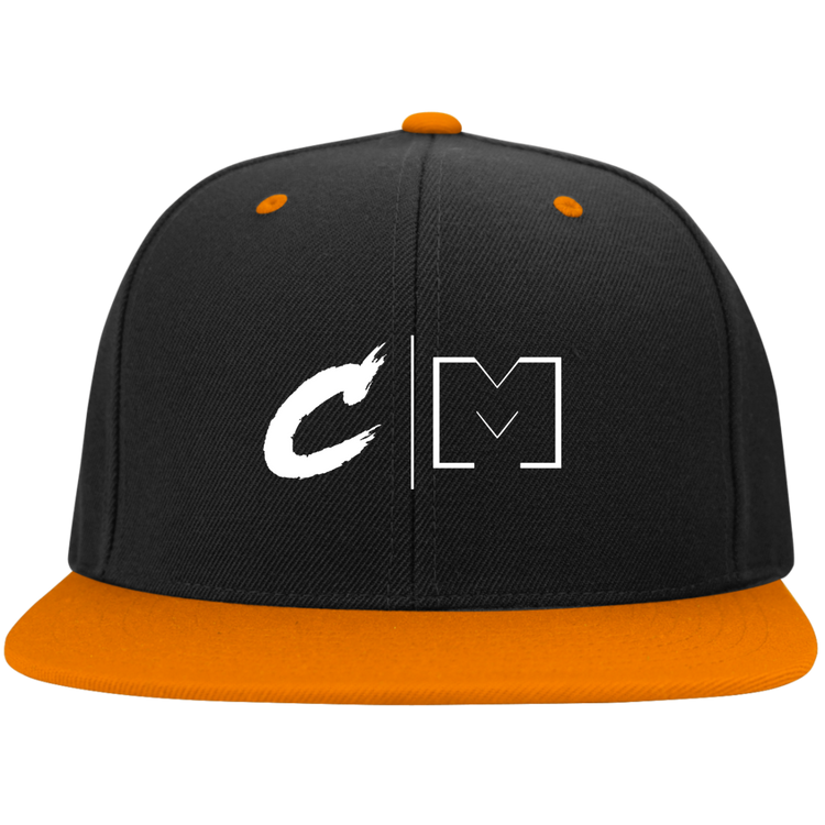 Critically Massive "CM" Flat Bill Snapback (Wide Bill)