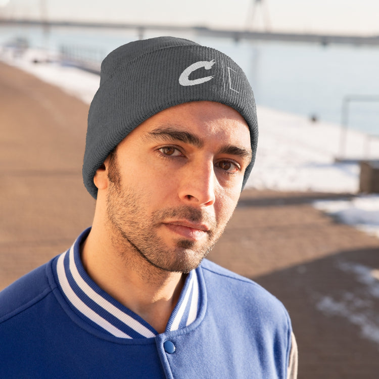 Critically Massive "CM" - Knit Beanie