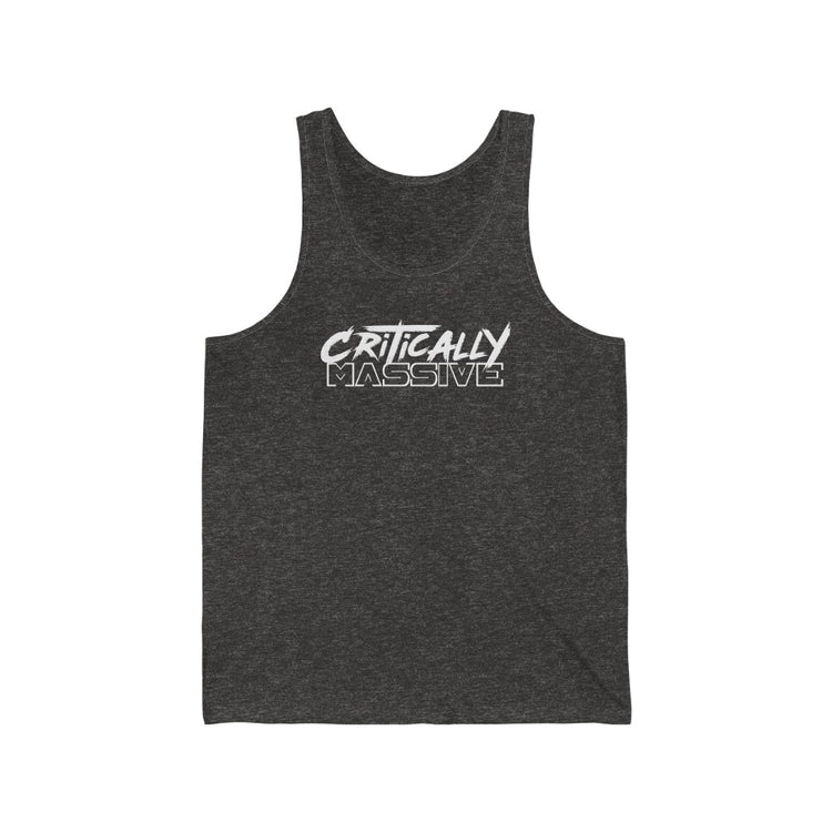 Critically Massive White Print - Unisex Jersey Tank Unisex Jersey Tank