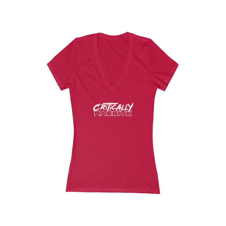 Critically Massive - Women's Jersey Short Sleeve Deep V-Neck Tee