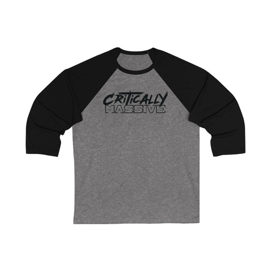 Critically Massive - Unisex 3/4 Sleeve Baseball Tee