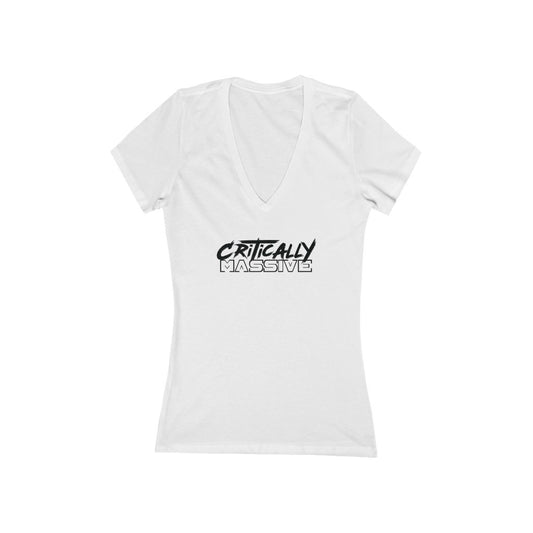 Critically Massive - Women's Jersey Short Sleeve Deep V-Neck Tee