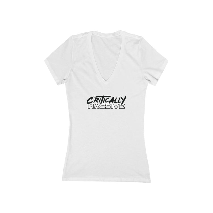 Critically Massive - Women's Jersey Short Sleeve Deep V-Neck Tee