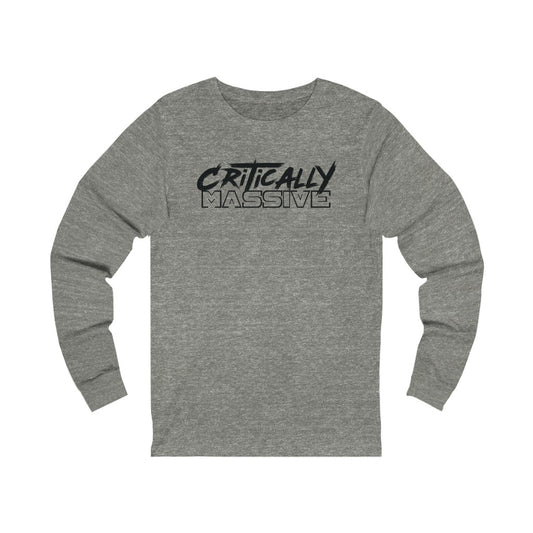 Critically Massive - Black Logo Unisex Jersey Long Sleeve Tee