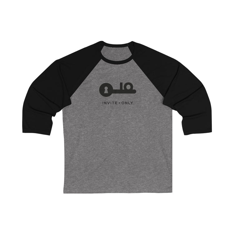 Invite Only - Unisex 3/4 Sleeve Baseball Tee