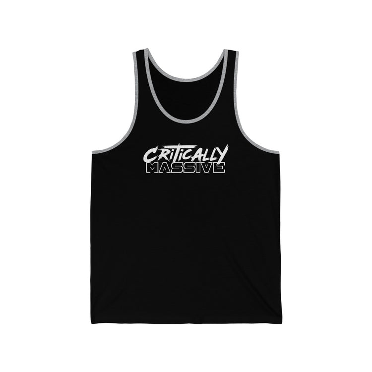 Critically Massive White Print - Unisex Jersey Tank Unisex Jersey Tank