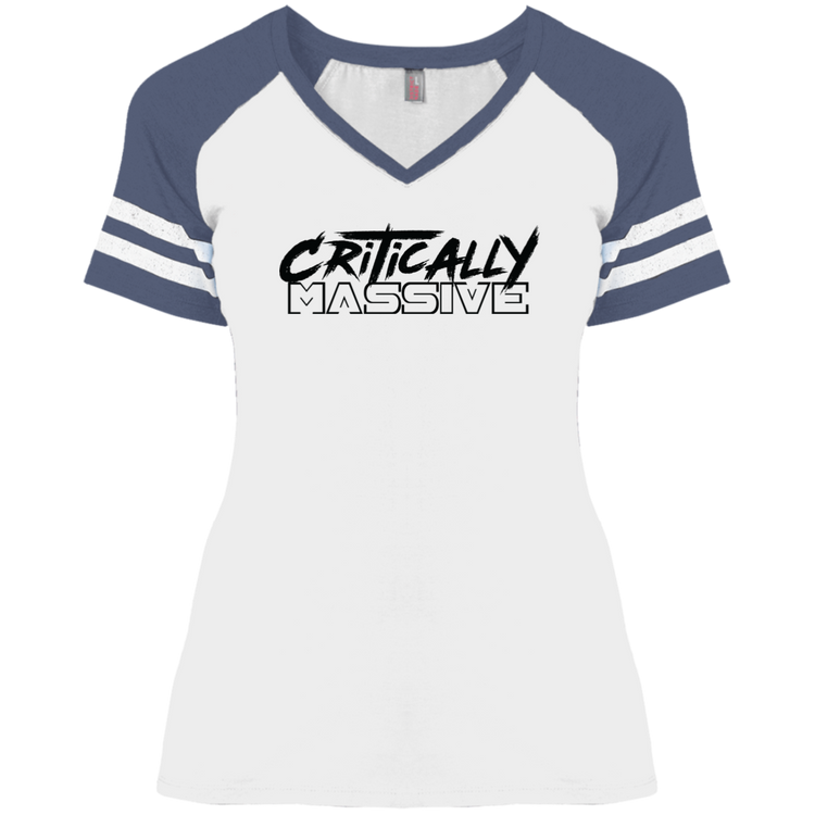 Critically Massive -  Ladies' Game V-Neck T-Shirt