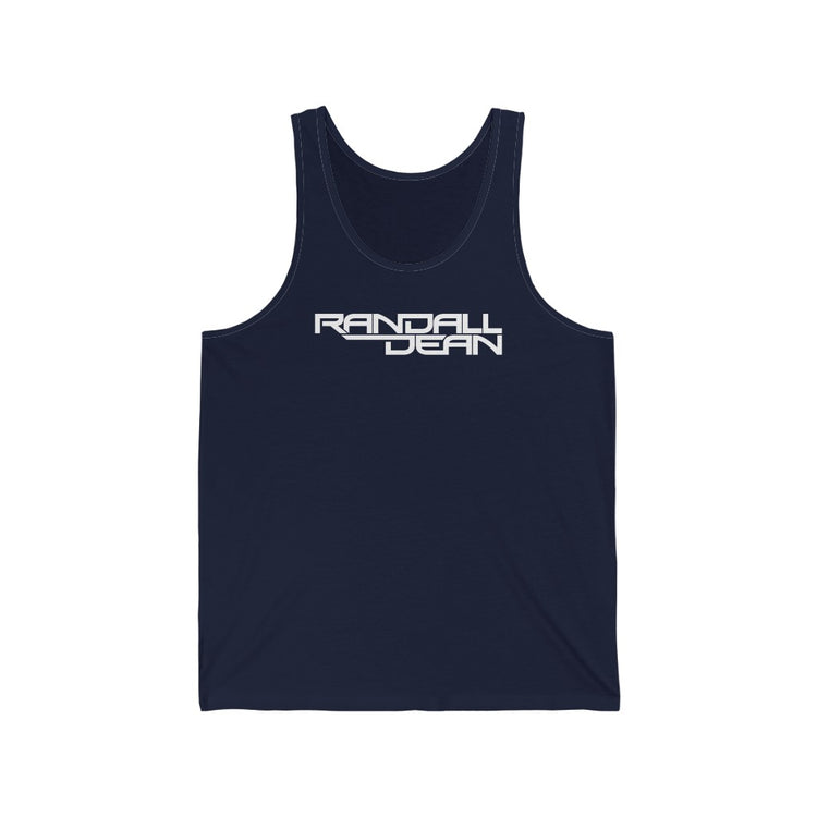 Randall Dean White Print - Unisex Jersey Tank Unisex Jersey Tank