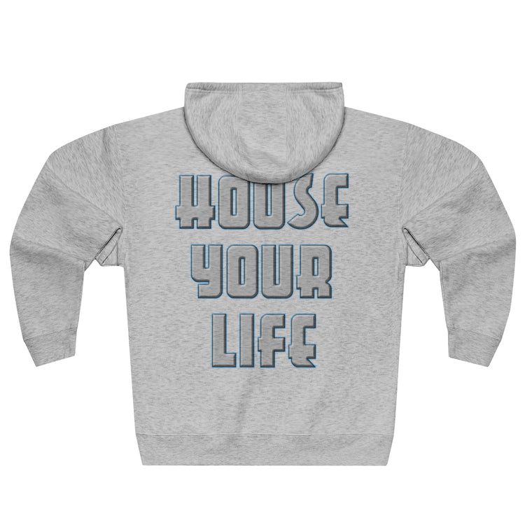 Critically Massive - House Your Life - Premium 2-Sided Full Zip Hoodie