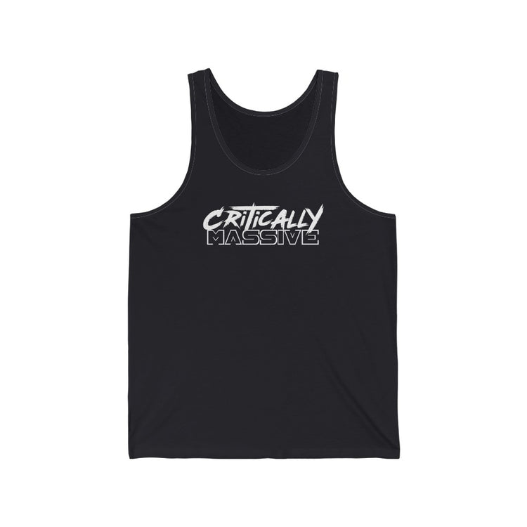 Critically Massive White Print - Unisex Jersey Tank Unisex Jersey Tank