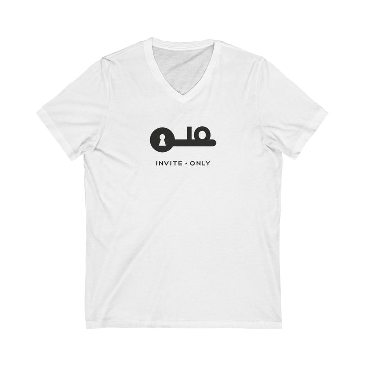 Invite Only - Unisex Jersey Short Sleeve V-Neck Tee