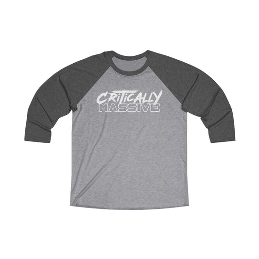 Critically Massive - Unisex Tri-Blend 3/4 Raglan Tee