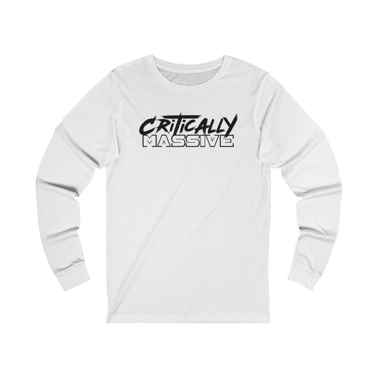 Critically Massive - Black Logo Unisex Jersey Long Sleeve Tee